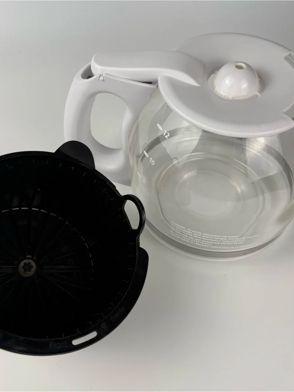 Mr. Coffee 12 Cup Switch Maker Simple Brew White CG12 GREAT CONDITION